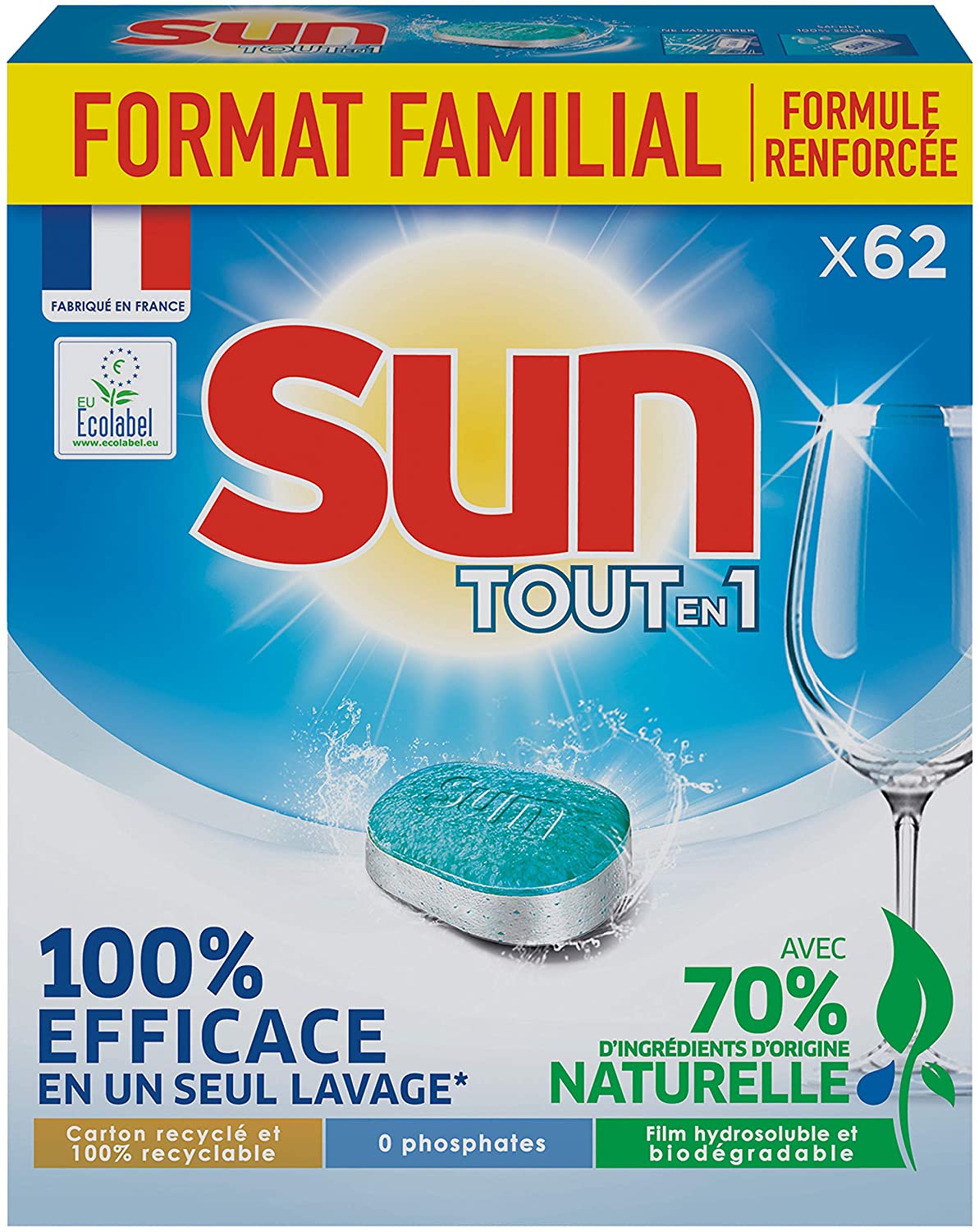 Sun Tablettes Lave-Vaisselle Tout En 1  