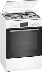 Notice d'utilisation, manuel d'utilisation et mode d'emploi Bosch HXR39IG20 Cuisinière indépendante à gaz et four électrique  