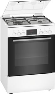 Notice d'utilisation, manuel d'utilisation et mode d'emploi Bosch HXR39IH20 Cuisinière indépendante à gaz et four électrique  