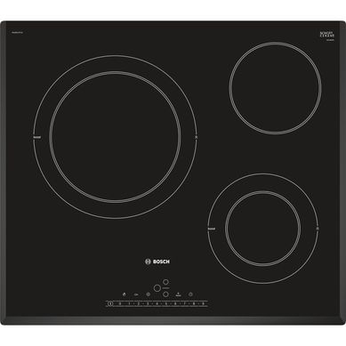  Bosch PKK651FP2E Table De Cuisson Vitrocéramique 60 cm 3 Feux 5750w Noir - Pkk651fp2e  