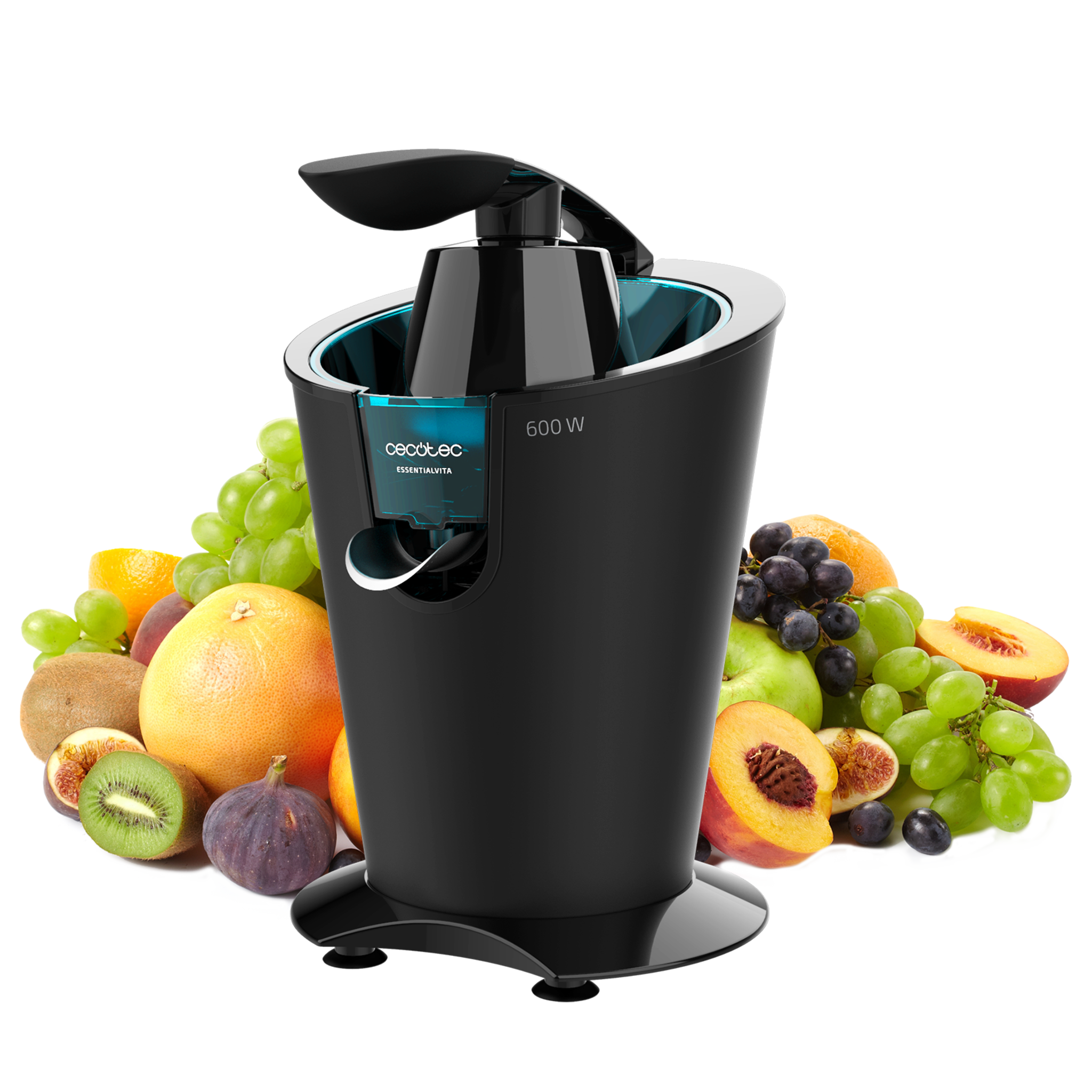 Notice d'utilisation, manuel d'utilisation et mode d'emploi Cecotec ESSENTIALVITA POWERFRESH 600 BLACK Extrateur de jus   