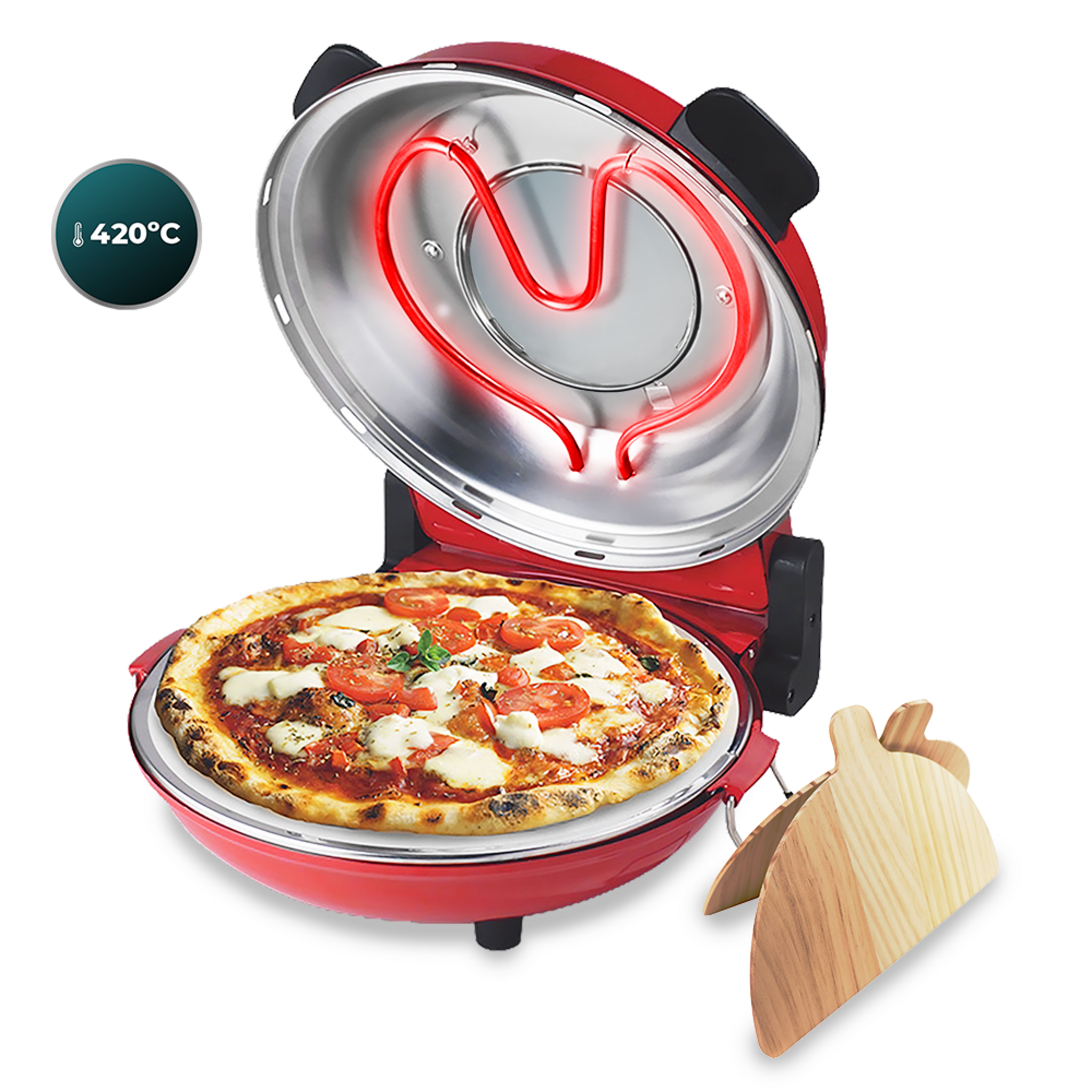 Notice d'utilisation, manuel d'utilisation et mode d'emploi Cecotec FUN PIZZA & CO MAMMA MIA VISTA Appareil à pizza  