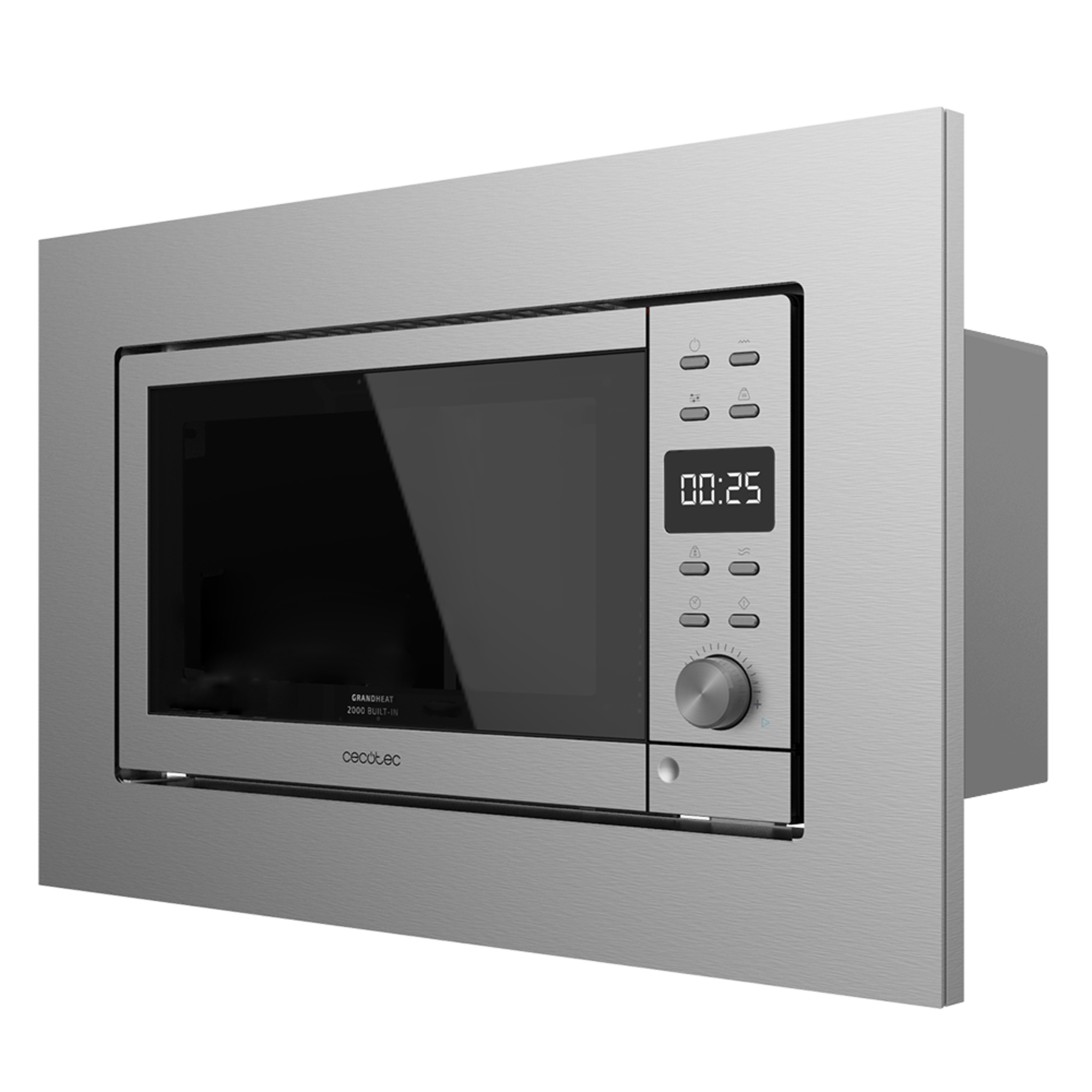 Notice d'utilisation, manuel d'utilisation et mode d'emploi Cecotec GRANDHEAT 2000 BUILT-IN STEEL Micro-ondes  