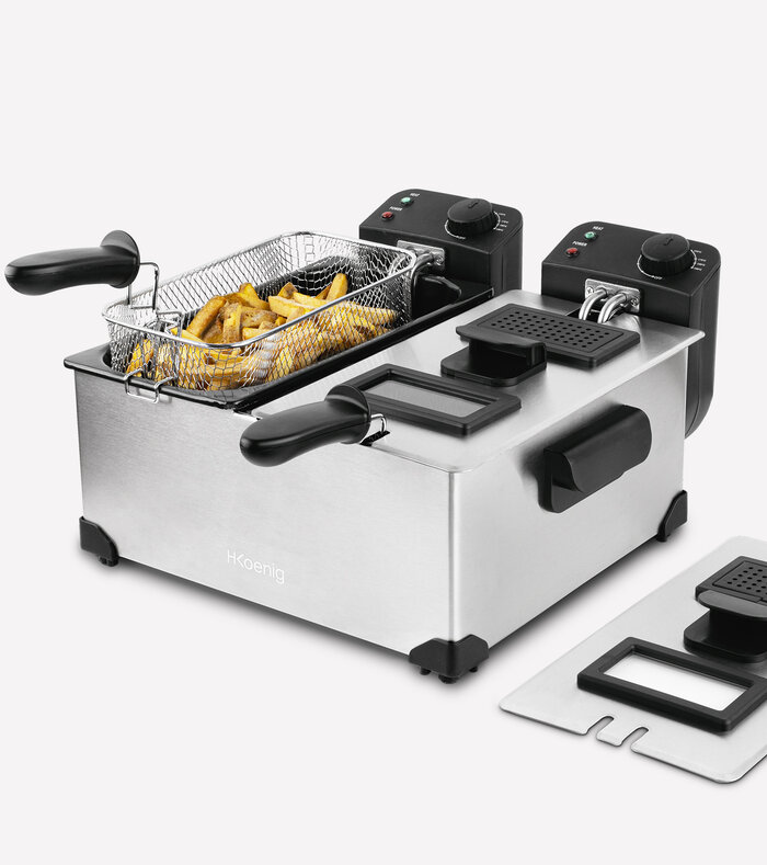  HKoenig DFX600 Friteuse double bac  