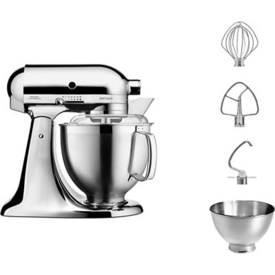 Notice d'utilisation, manuel d'utilisation et mode d'emploi Kitchenaid 5KSM185PSECR ARTISAN CHROME Robot pâtissier  