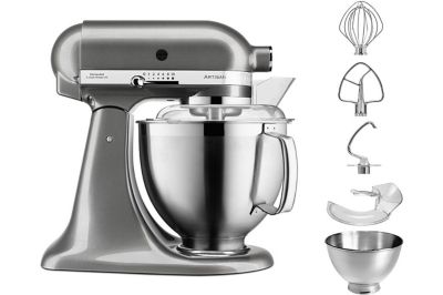 Notice d'utilisation, manuel d'utilisation et mode d'emploi Kitchenaid 5KSM185PSEMS ARTISAN GRIS ÉTAIN Robot pâtissier  