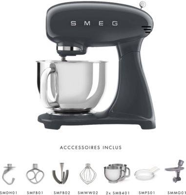  Smeg SMF11GREU GRIS Robot pâtissier  